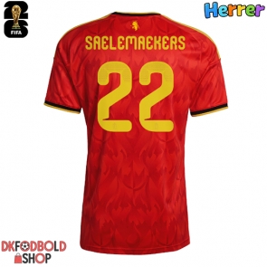 Belgien Alexis Saelemaekers #22 Hjemmebanetrøje VM 2026 Kort ærmer